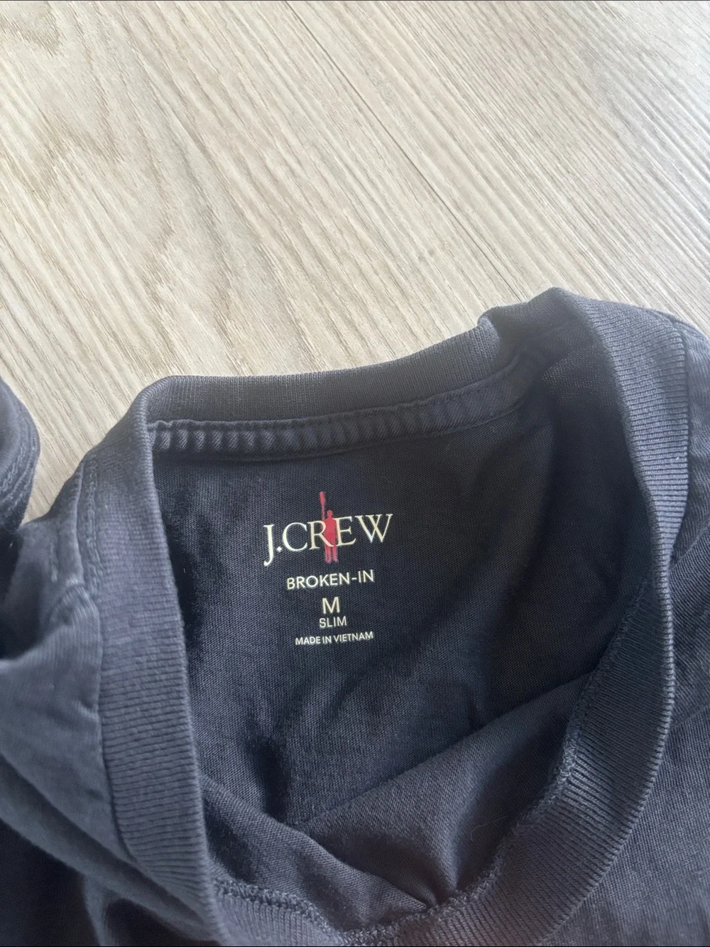 J. Crew Men's Black Short Sleeve Crew Neck Tee
